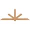 Ekena Millwork Kennewick Timber Gable Bracket, Western Red Cedar, 96"W x 36"H x 5 1/2"D x 5 1/2"F, 9/12 Pitch GBW096X36X0606KEN00SWR - alternate 1
